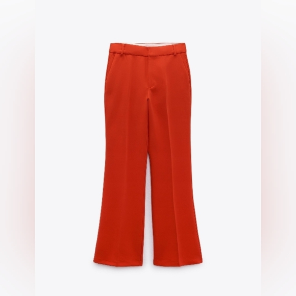 ZARA WOMENS PANTS ORANGE - Picture 1 of 3